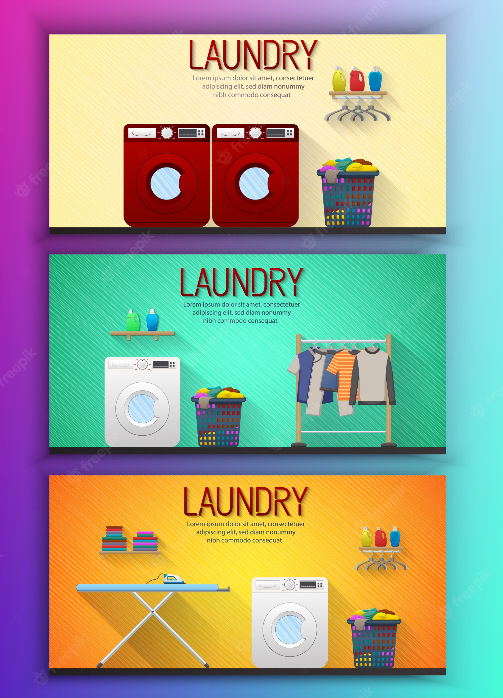 Detail Laundry Banner Template Nomer 28