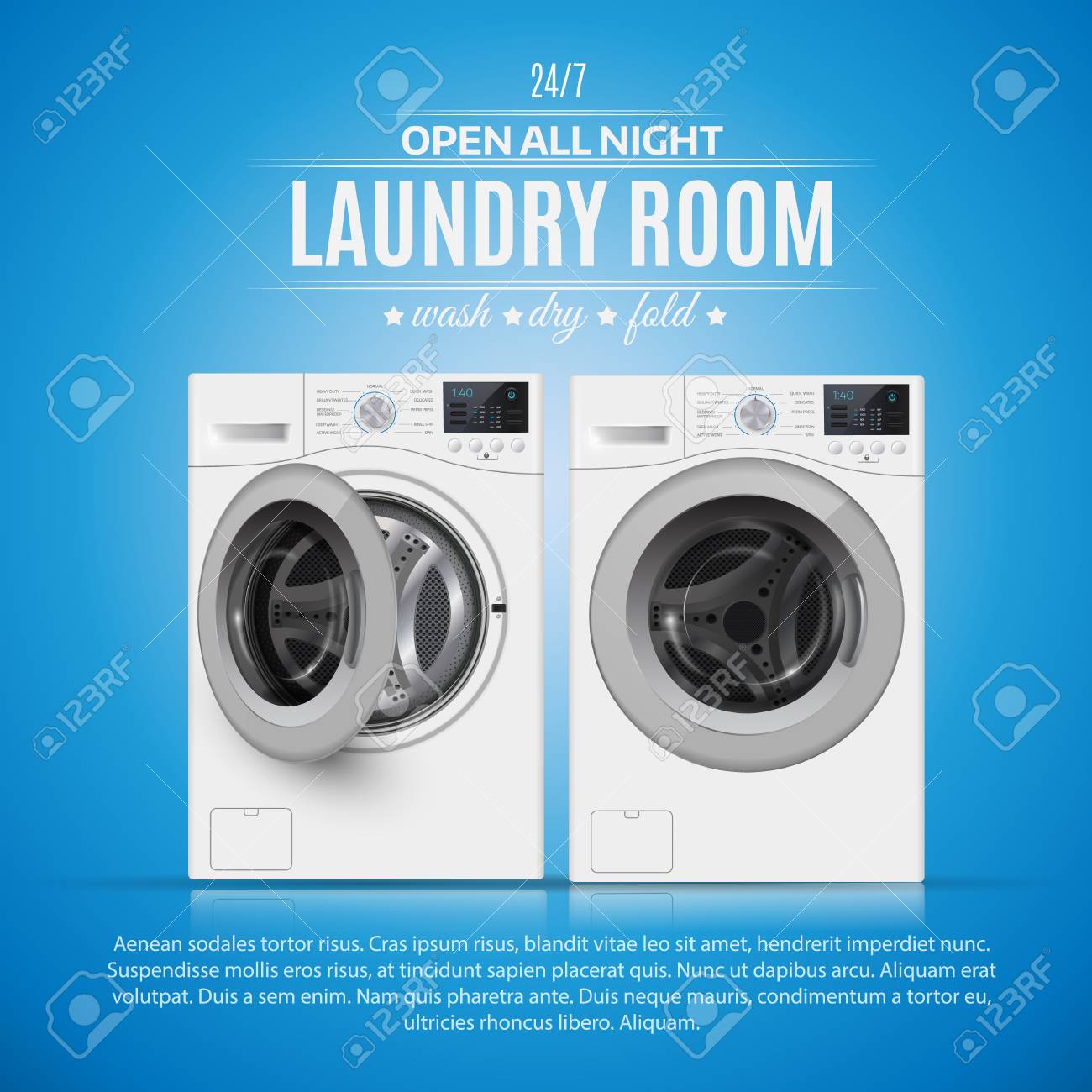 Detail Laundry Banner Template Nomer 49