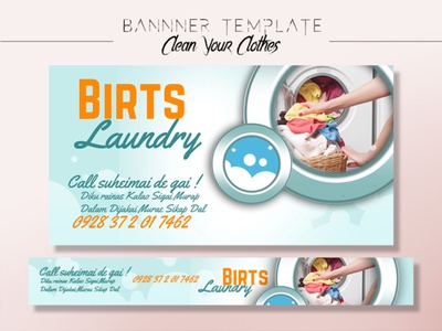 Detail Laundry Banner Template Nomer 10