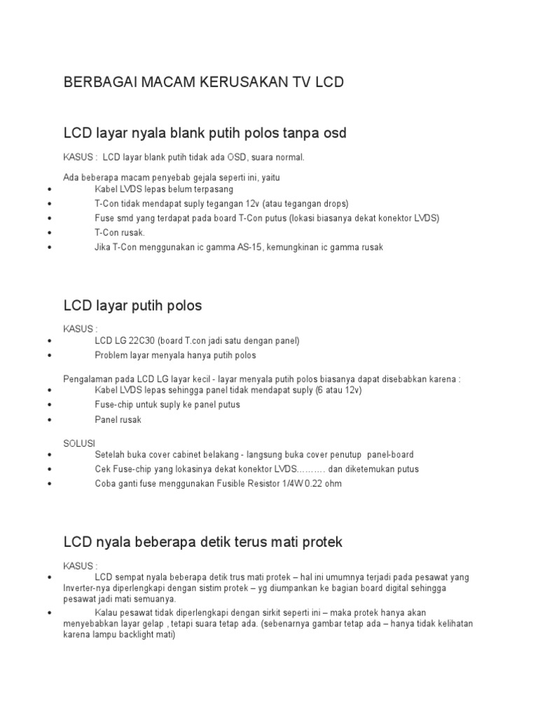 Detail Lcd Tv Tidak Ada Osd Gambar Nomer 27