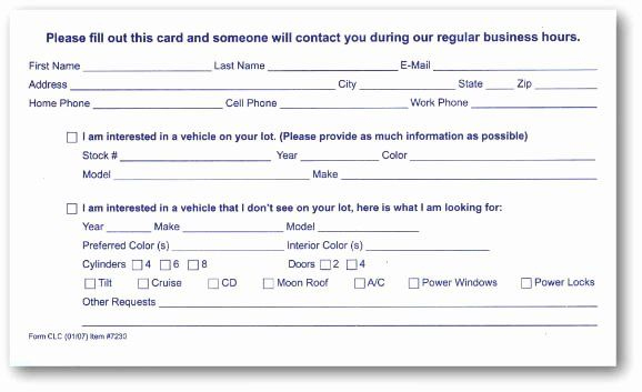 Detail Lead Card Template Nomer 4