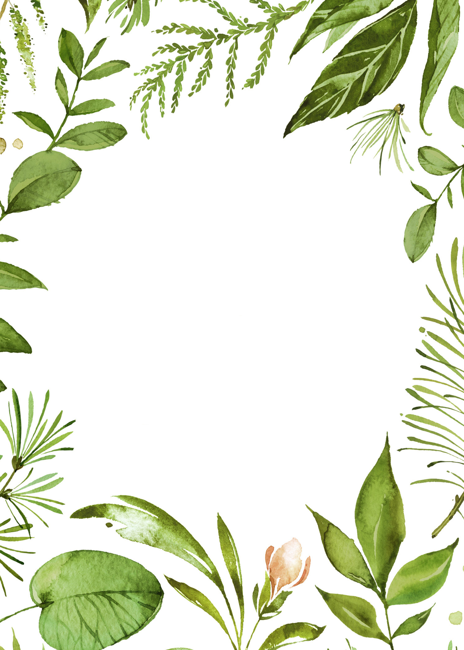 Detail Leaf Invitation Template Nomer 12