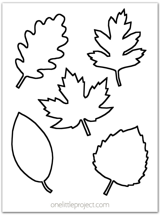 Leaf Template With Lines - KibrisPDR