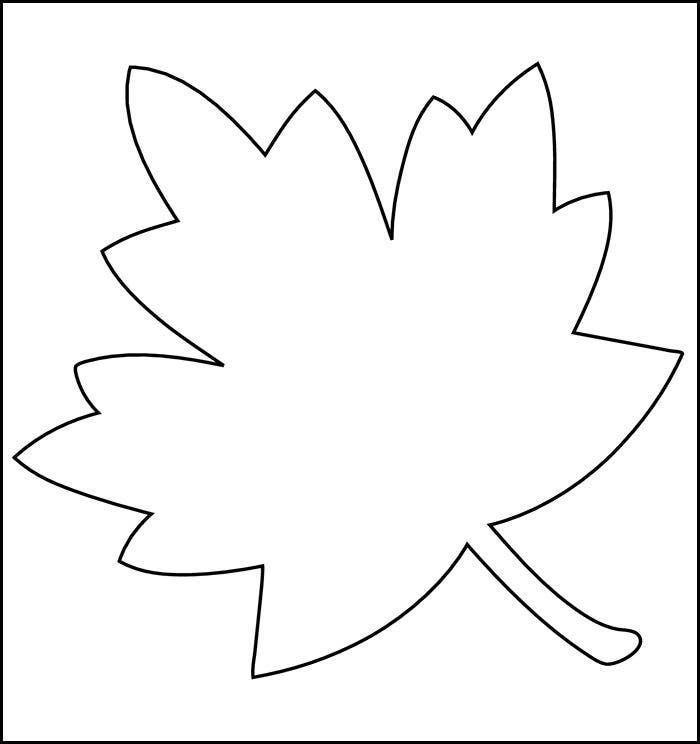 Detail Leaf Template With Lines Nomer 15