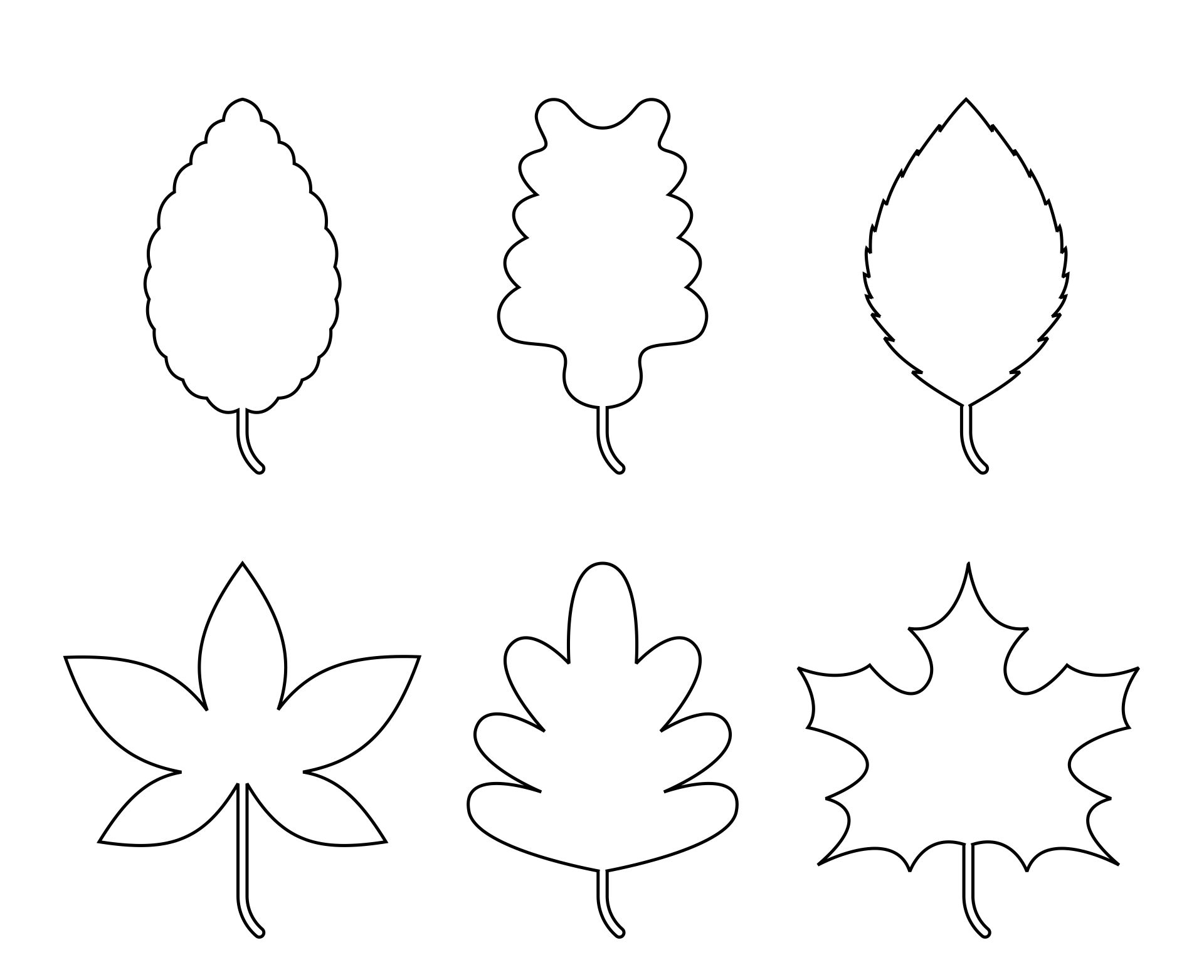 Detail Leaf Template With Lines Nomer 18