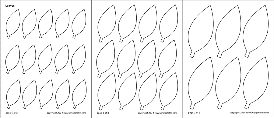 Detail Leaf Template With Lines Nomer 24