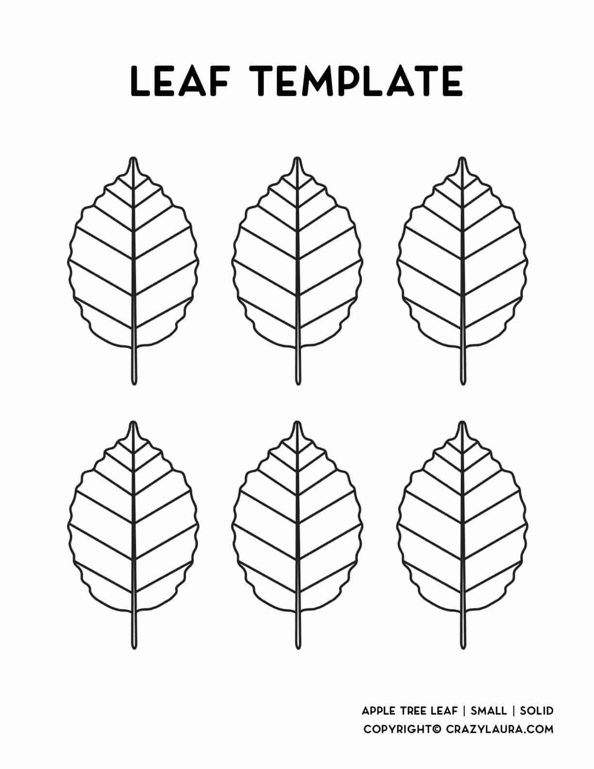 Detail Leaf Template With Lines Nomer 29