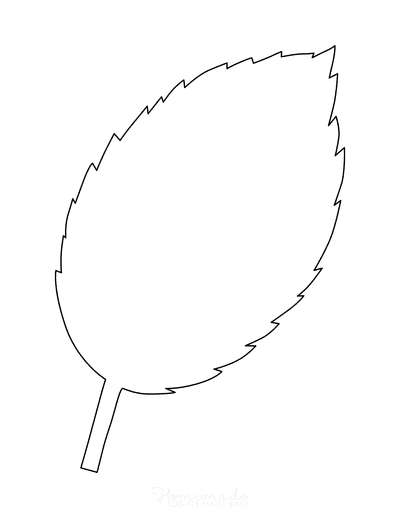 Detail Leaf Template With Lines Nomer 5
