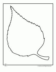 Detail Leaf Template With Lines Nomer 41