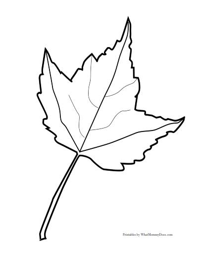 Detail Leaf Template With Lines Nomer 44