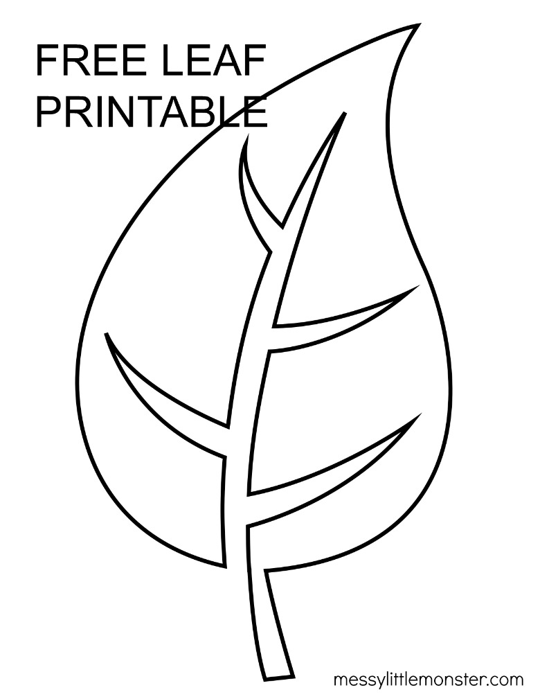 Detail Leaf Template With Lines Nomer 7