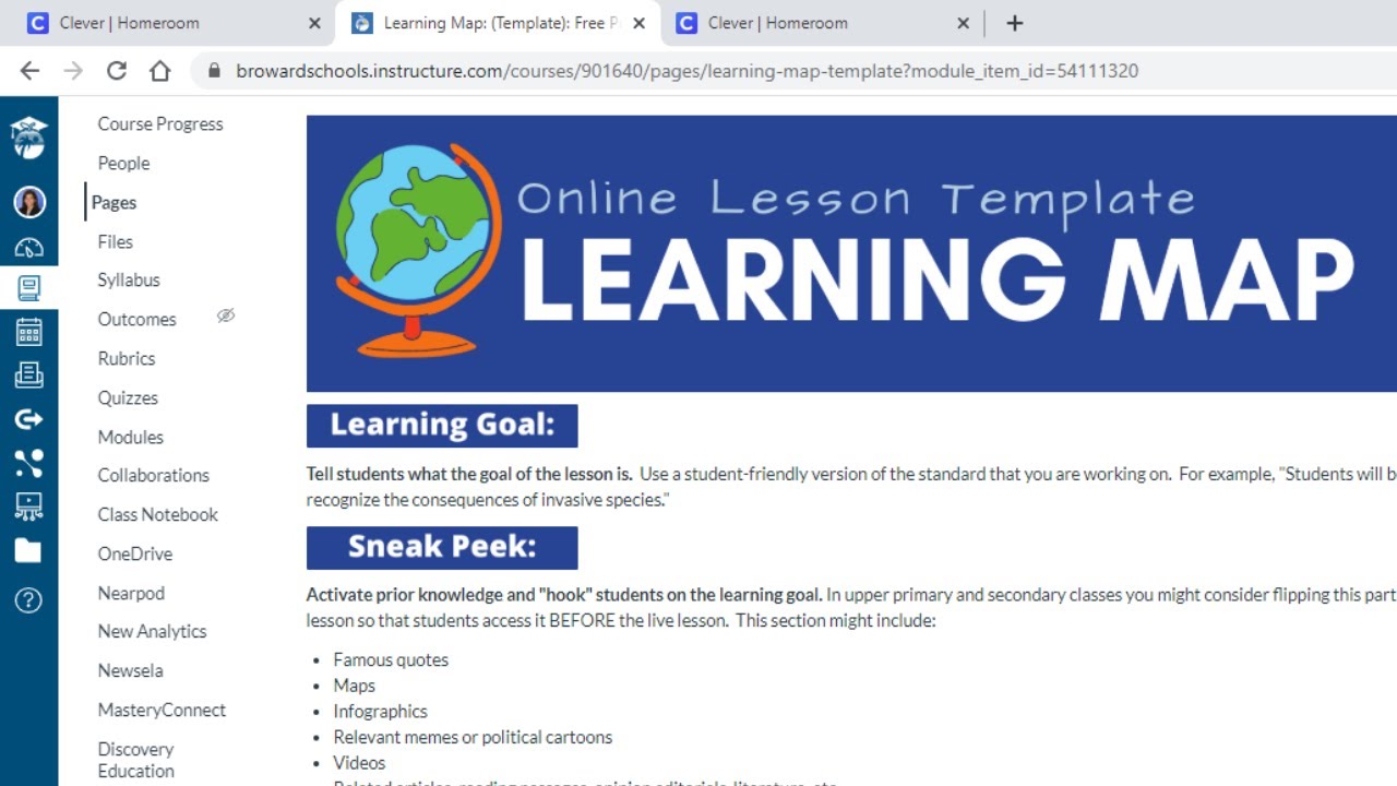 Detail Learning Map Template Nomer 34
