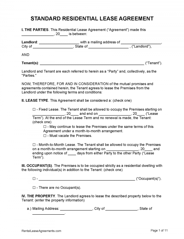 Detail Lease Agreement Template Nomer 11