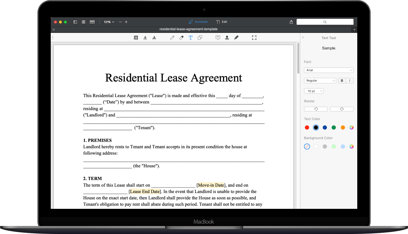 Detail Lease Agreement Template Nomer 48