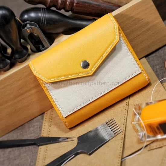 Detail Leather Wallet Template Nomer 26