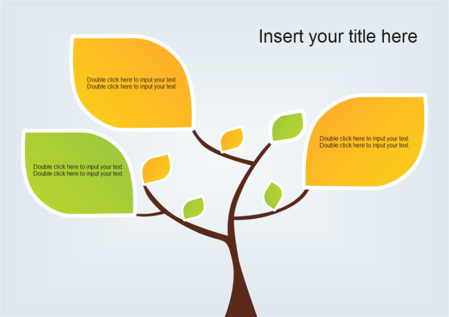 Detail Leaves Ppt Template Nomer 24