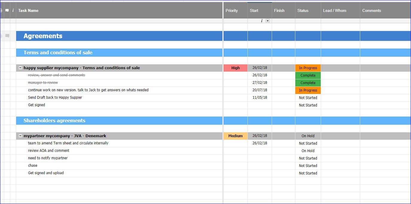 Detail Legal Case Management Excel Template Nomer 4