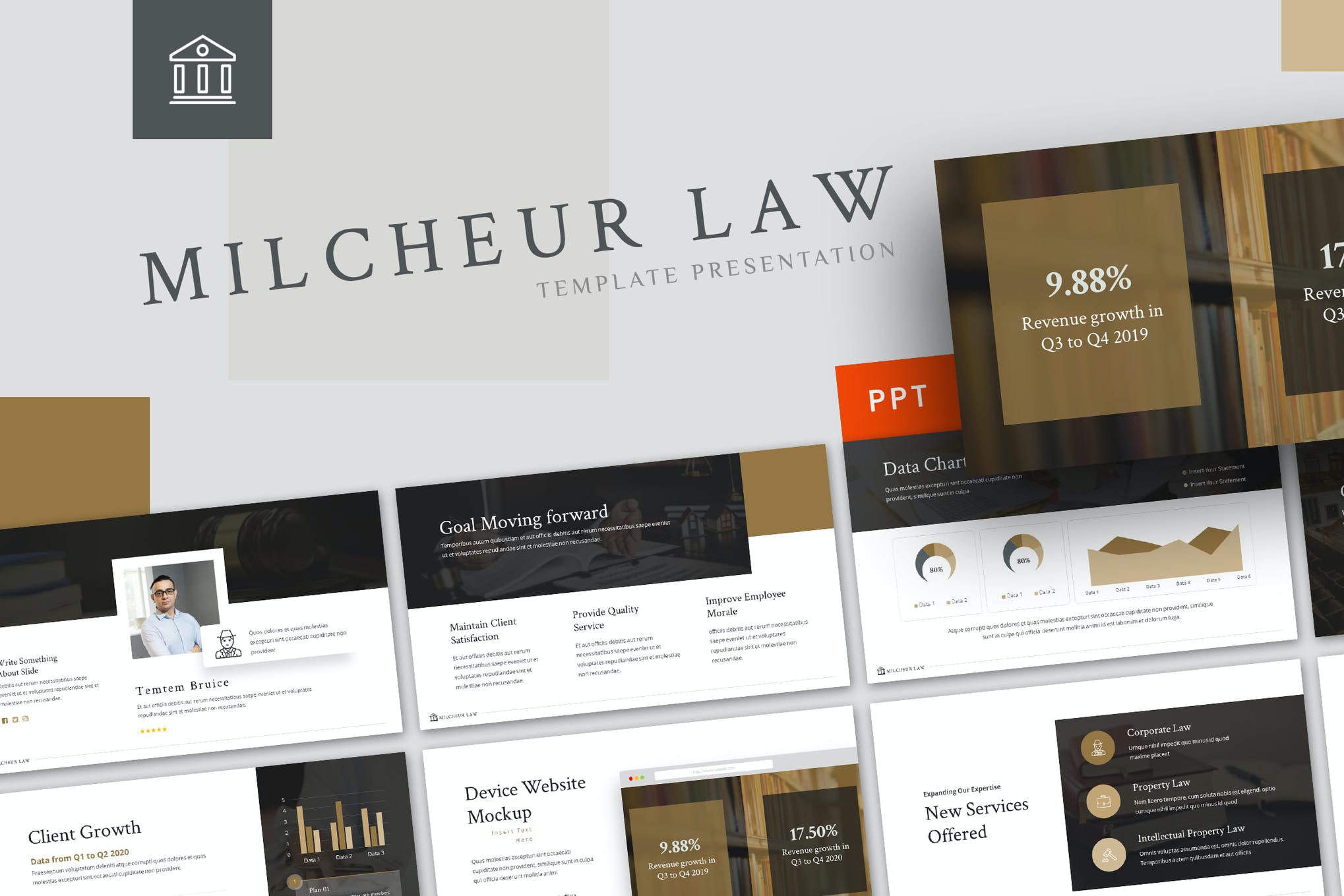 Detail Legal Ppt Template Free Nomer 17
