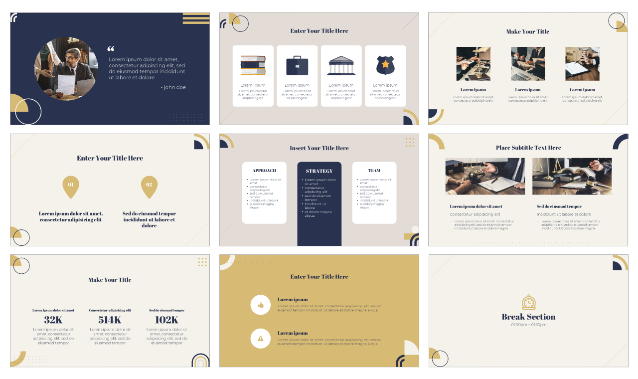 Detail Legal Ppt Template Free Nomer 8
