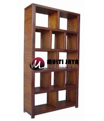 Detail Lemari Buku Jati Minimalis Nomer 16