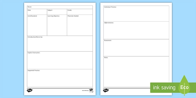 Lesson Plan Template - KibrisPDR