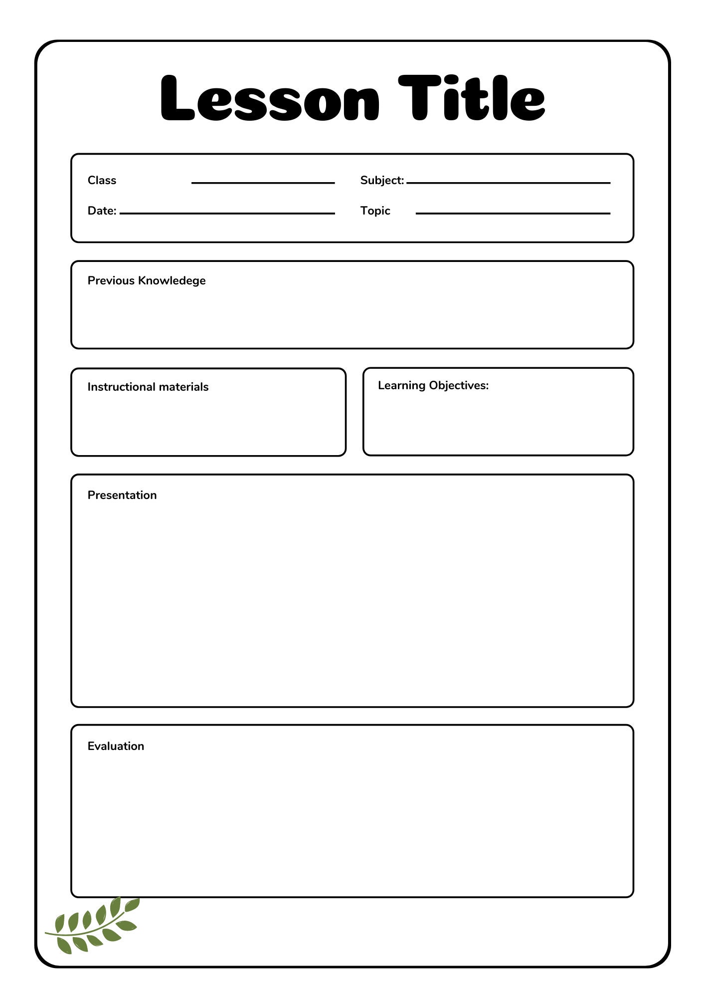 Detail Lesson Plan Template Nomer 3