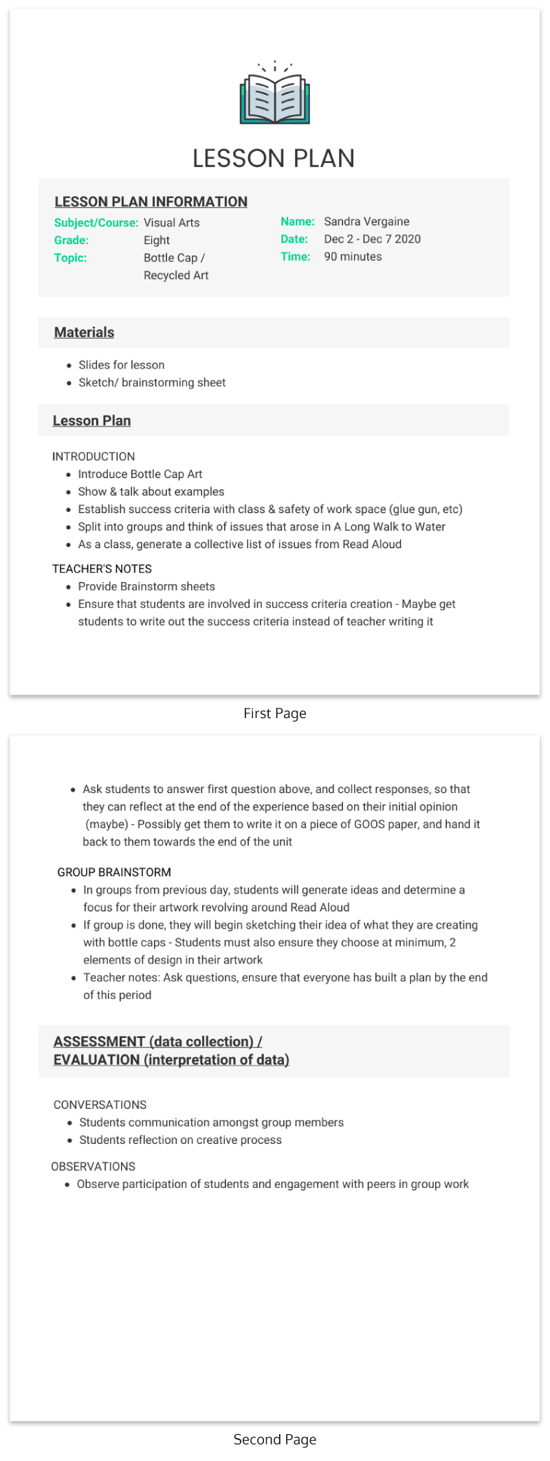 Detail Lesson Plan Template Nomer 22