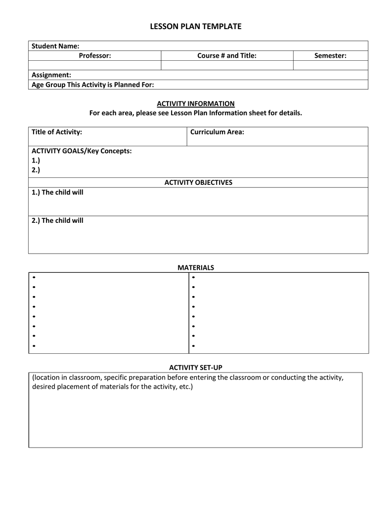 Detail Lesson Plan Template Nomer 25
