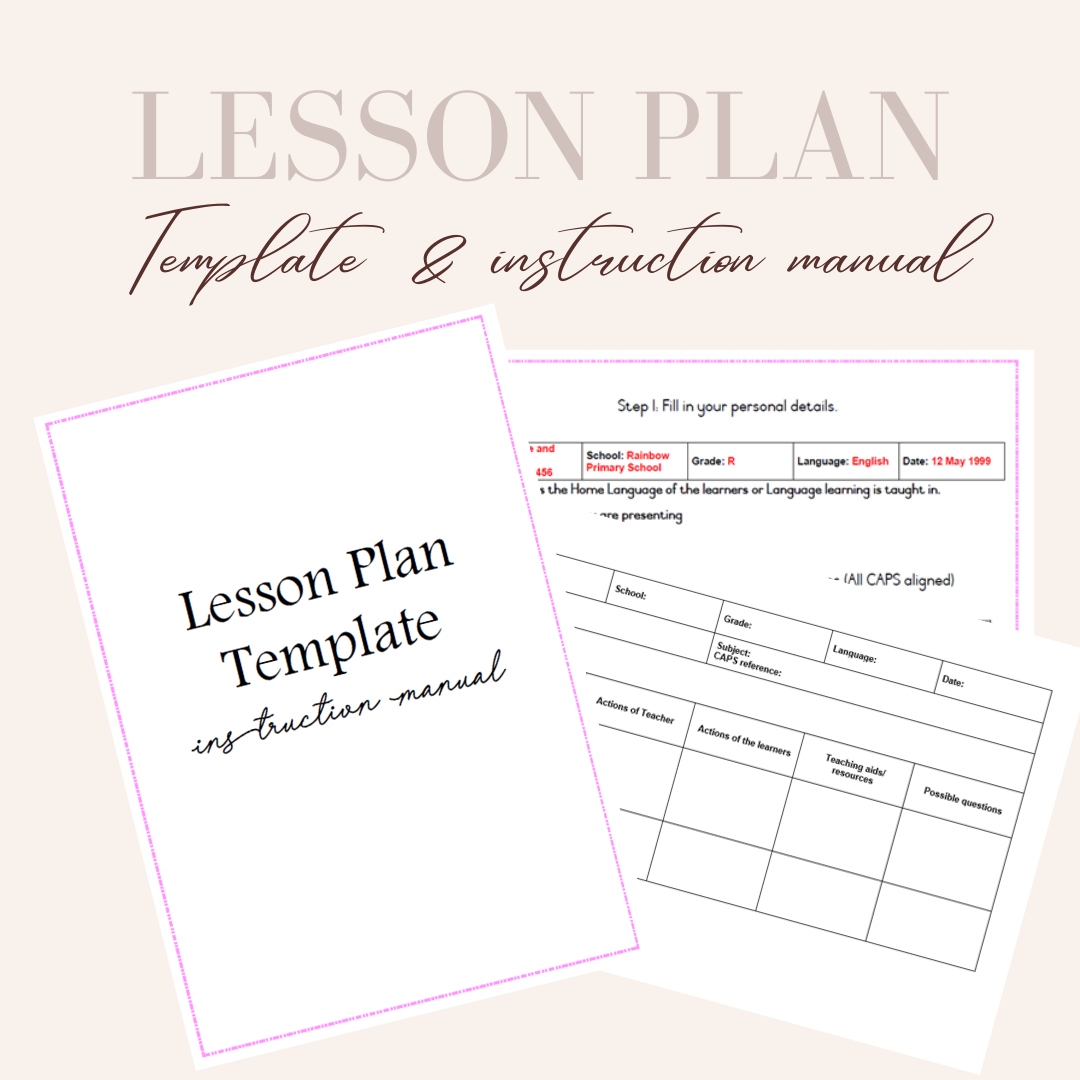 Detail Lesson Plan Template Nomer 50