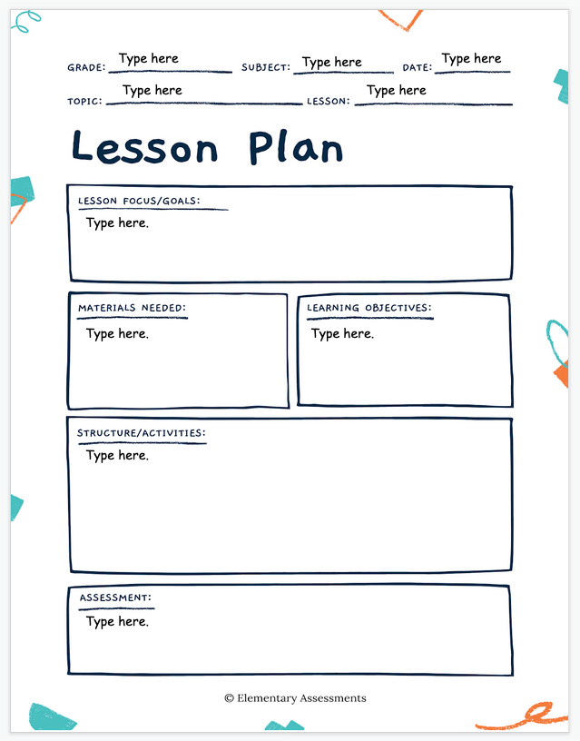 Detail Lesson Plan Template Nomer 9