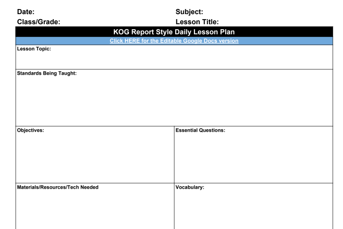 Detail Lesson Plan Template Doc Nomer 3