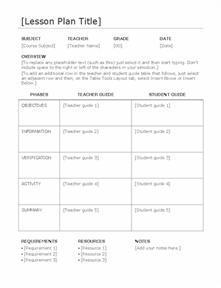 Detail Lesson Plan Template Doc Nomer 23