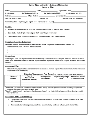 Detail Lesson Plan Template Doc Nomer 37