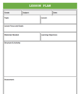 Detail Lesson Plan Template Doc Nomer 8