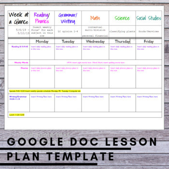 Detail Lesson Plan Template Doc Nomer 9