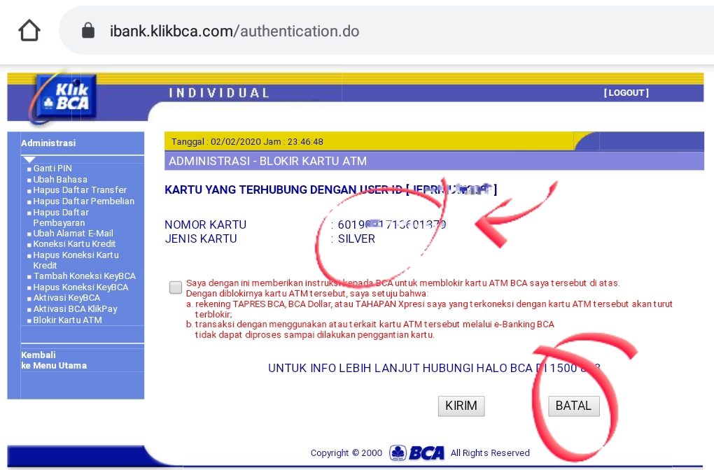 Detail Letak No Rekening Bca Di Buku Tabungan Nomer 49