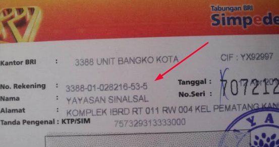 Detail Letak No Rekening Bca Di Buku Tabungan Nomer 7