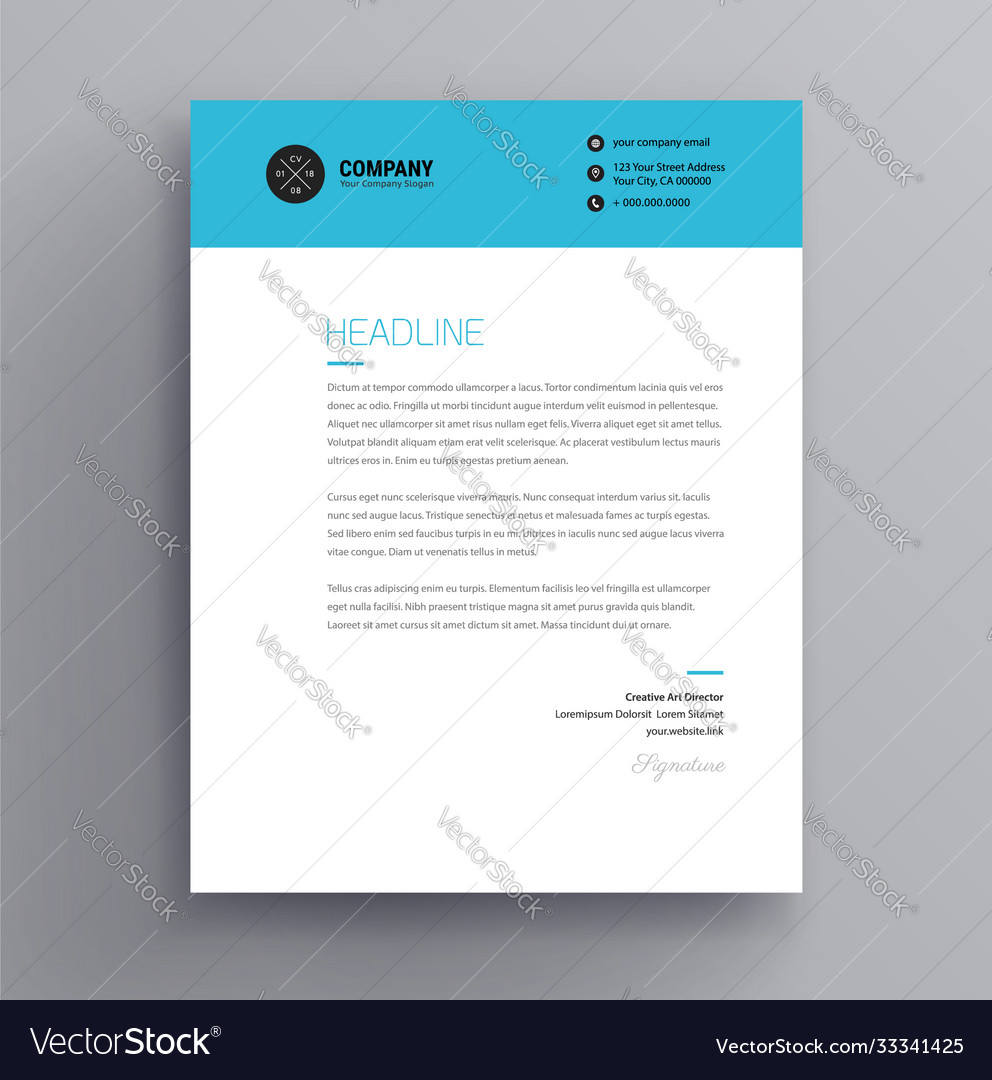 Letter Design Template - KibrisPDR