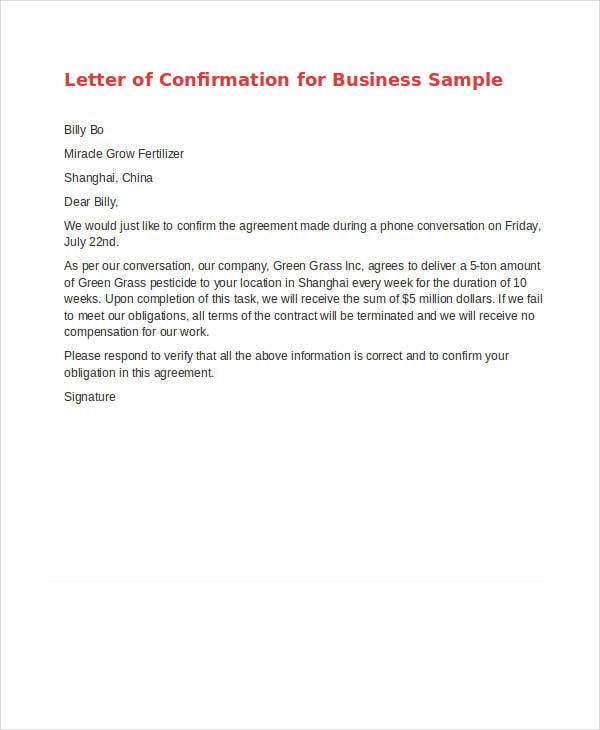 Detail Letter Of Agreement Template Nomer 34