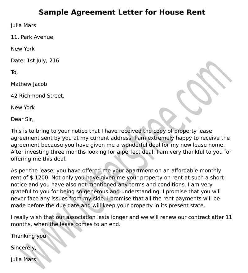 Detail Letter Of Agreement Template Nomer 52