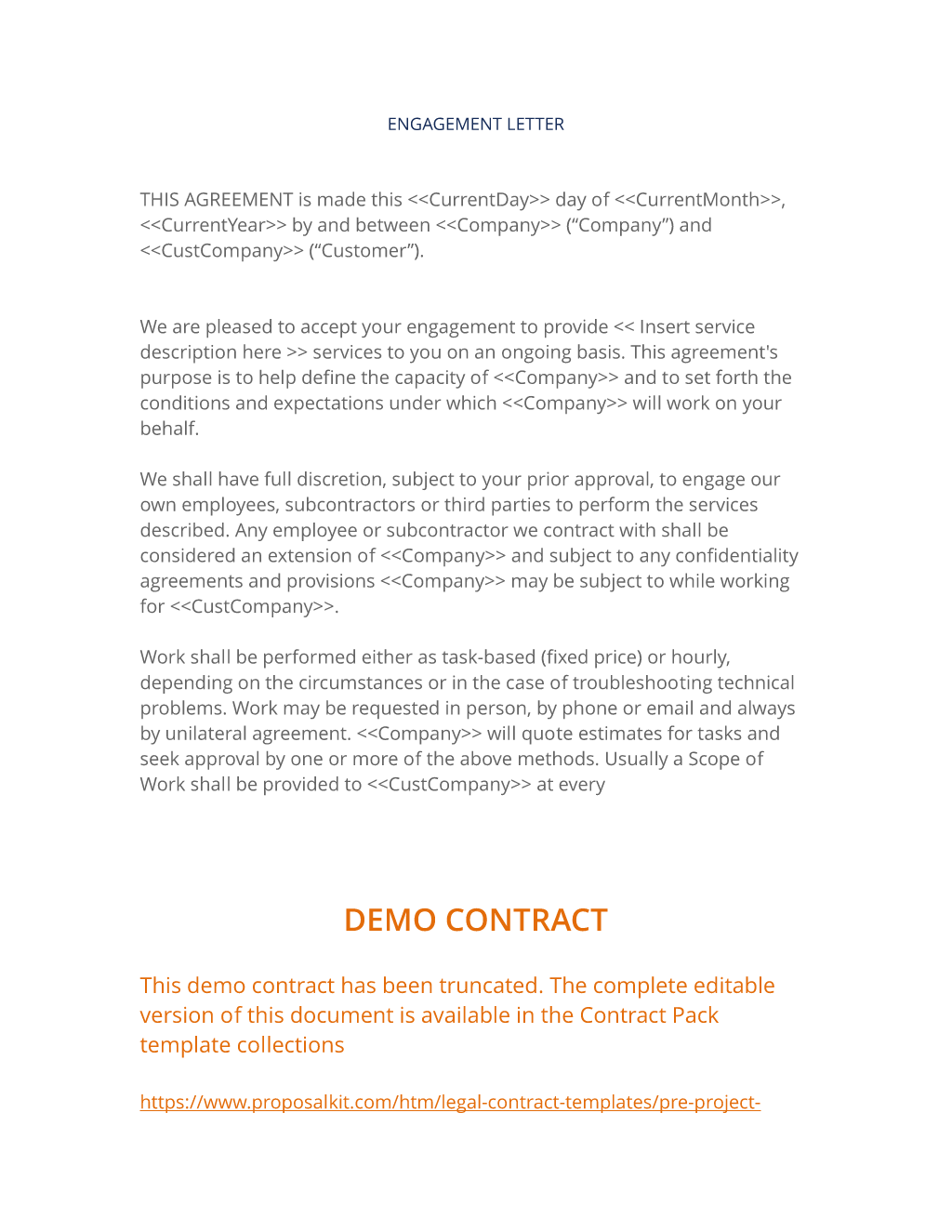 Detail Letter Of Agreement Template Nomer 53