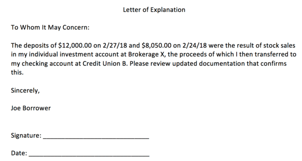 Detail Letter Of Explanation Template Nomer 35