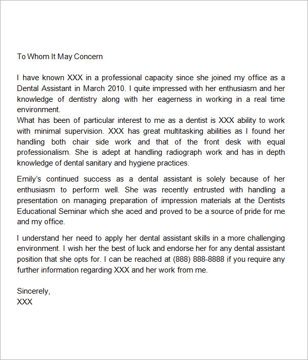 Detail Letter Of Recommendation Template Nomer 26