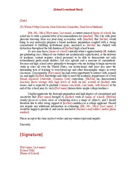 Detail Letter Of Recommendation Template Nomer 40