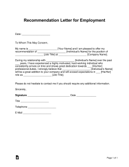 Detail Letter Of Recommendation Template Nomer 50