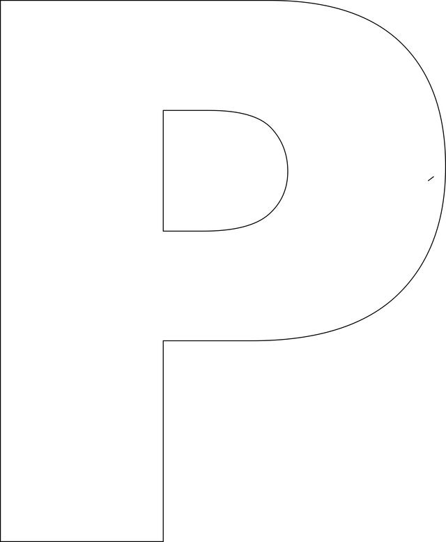 Detail Letter P Printable Template Nomer 2