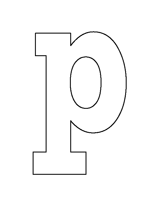 Detail Letter P Printable Template Nomer 17