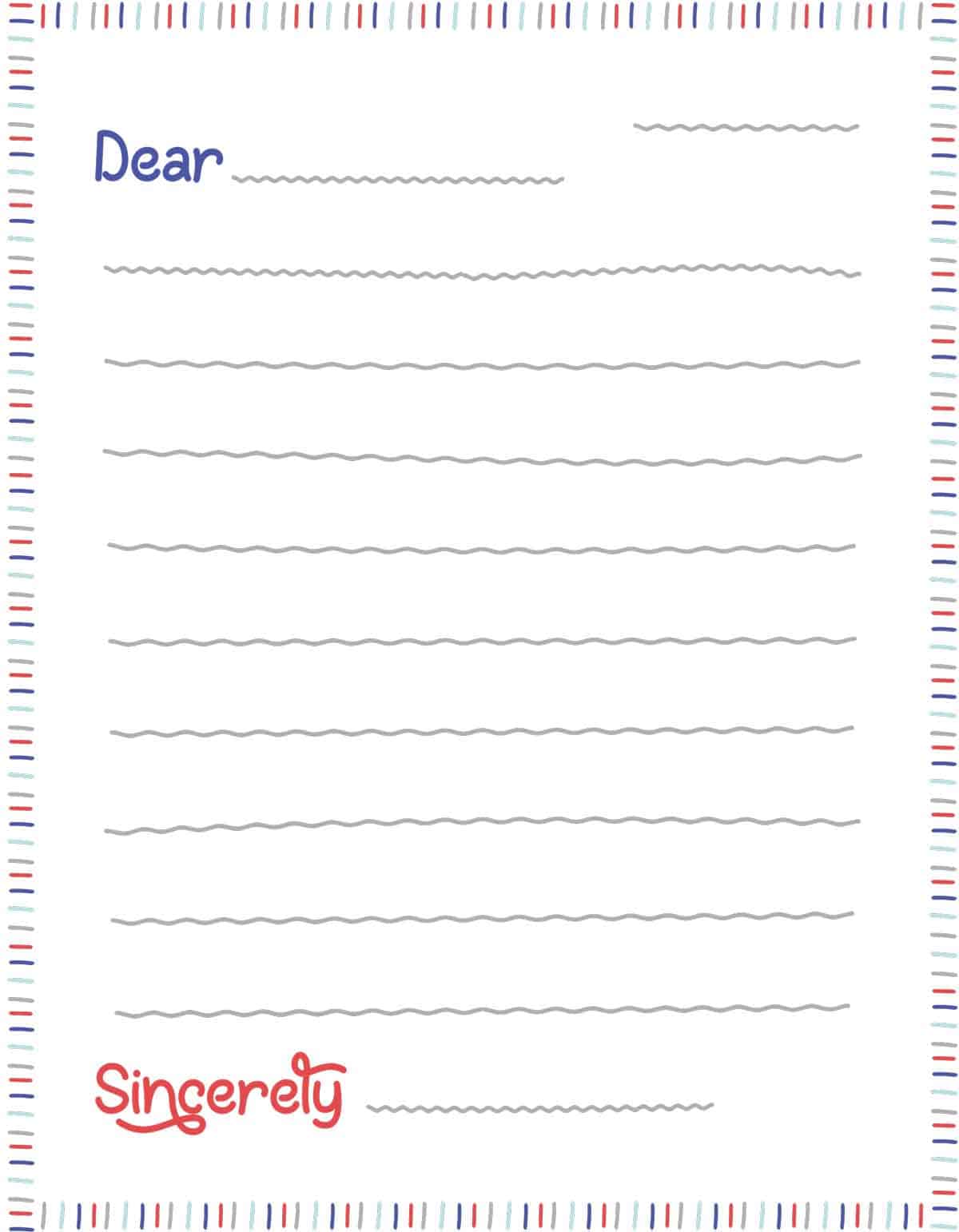 Detail Letter Template For Kids Nomer 7