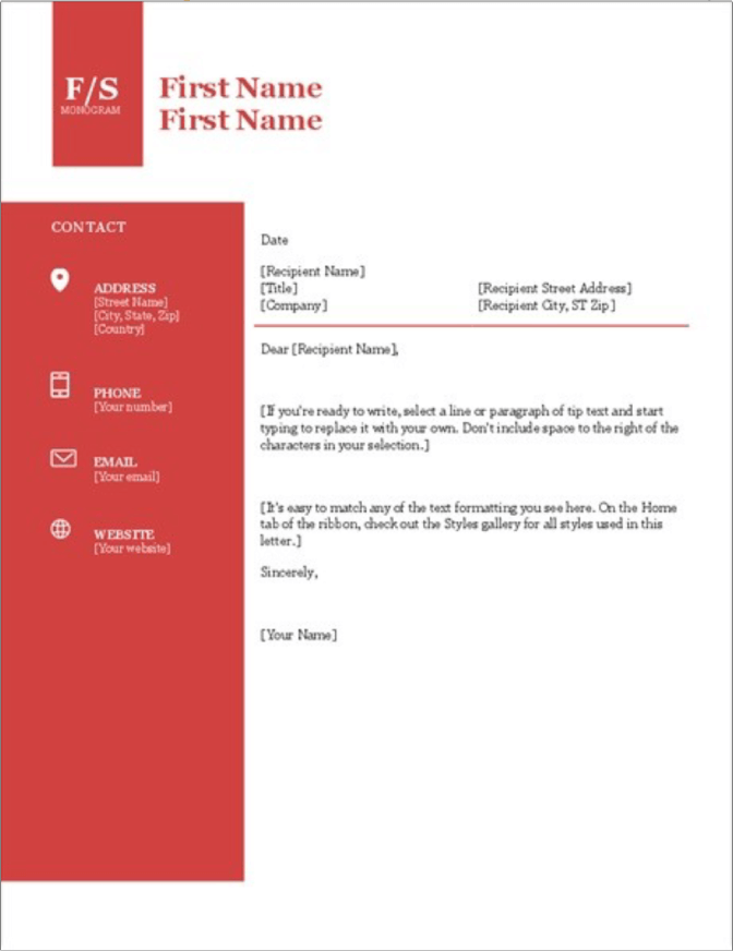 Detail Letter Template Free Download Nomer 20