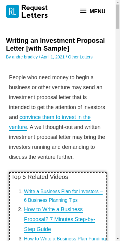 Detail Letter To Investors Template Nomer 42